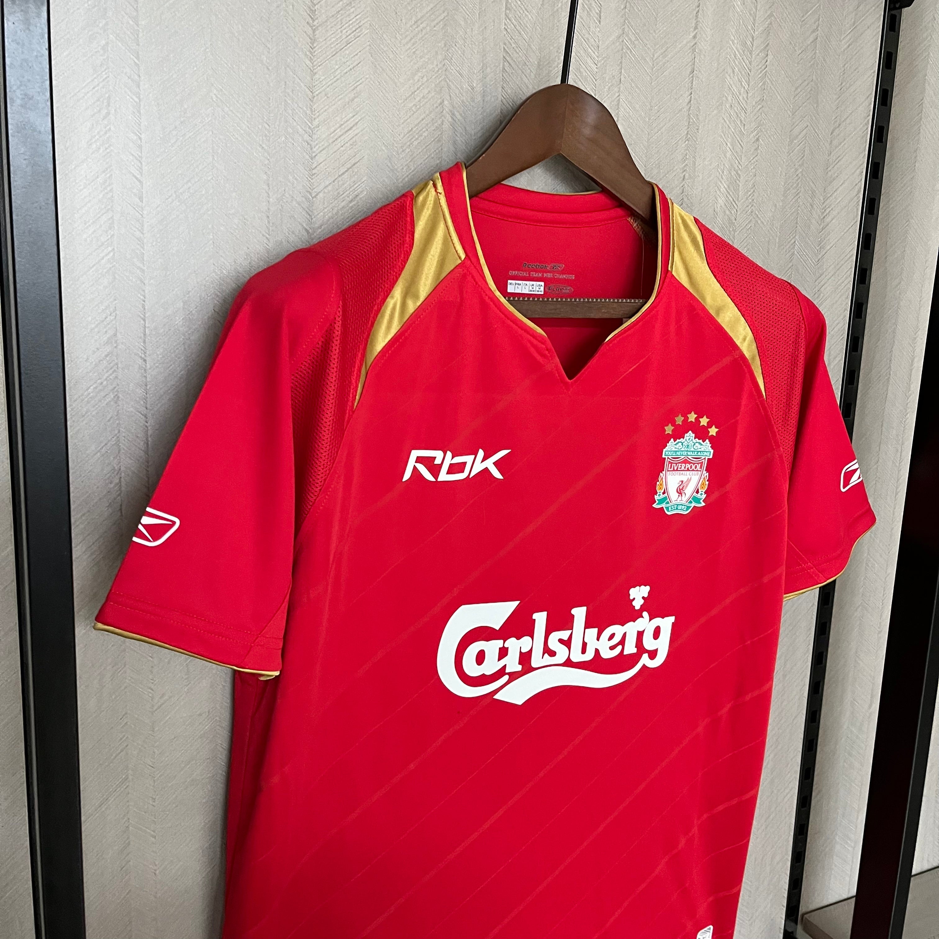 Camisa Retrô Liverpool Home 05/06