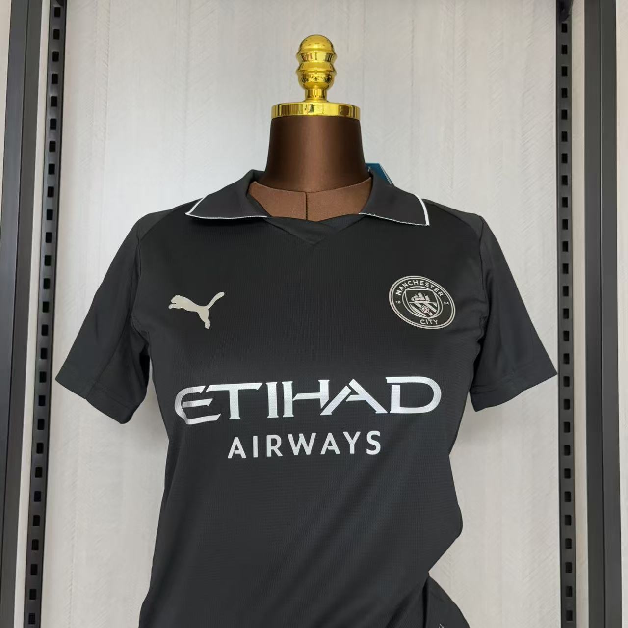 Camisa Feminina Manchester City Black 2025/26