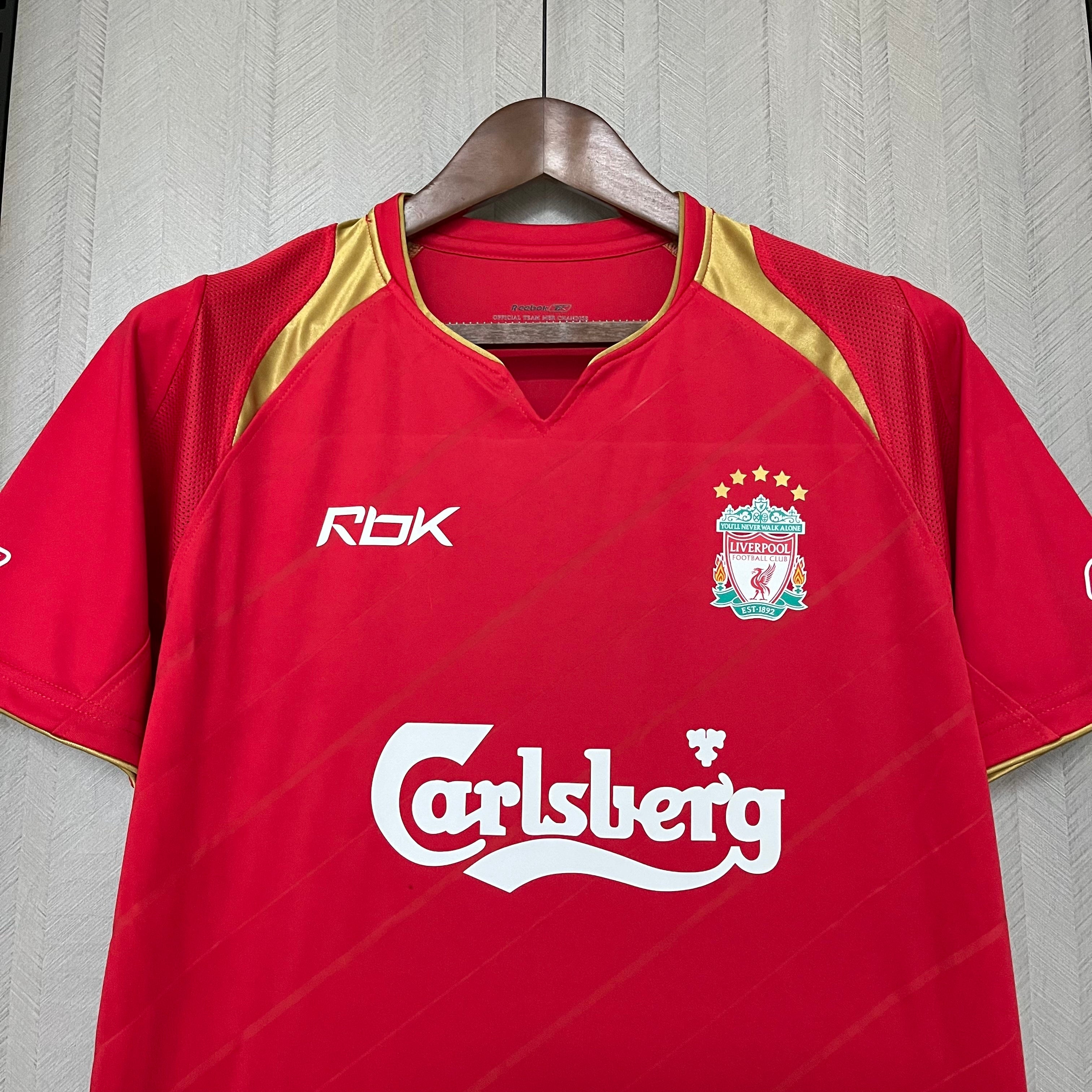 Camisa Retrô Liverpool Home 05/06