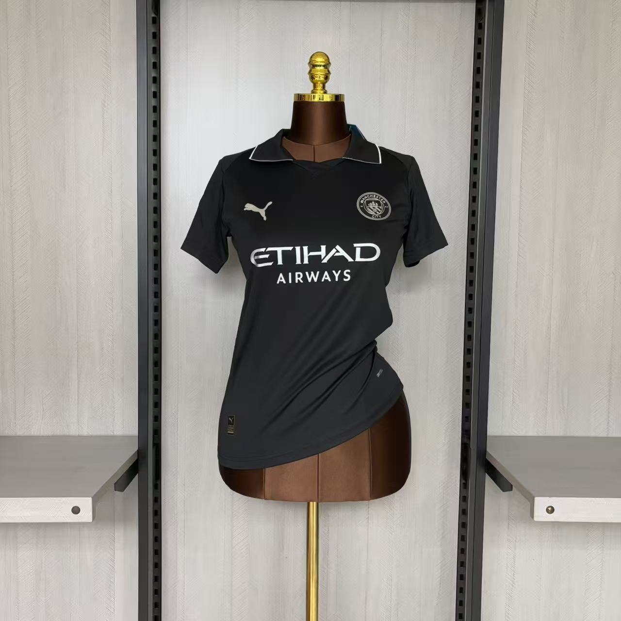 Camisa Feminina Manchester City Black 2025/26