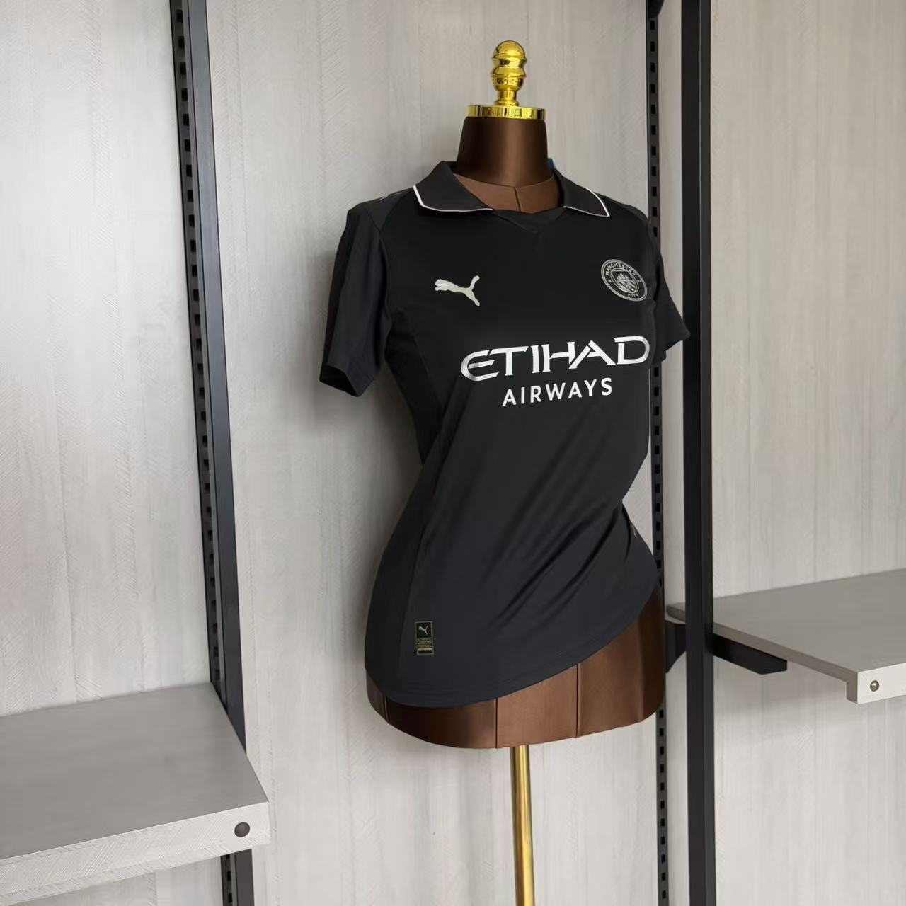 Camisa Feminina Manchester City Black 2025/26